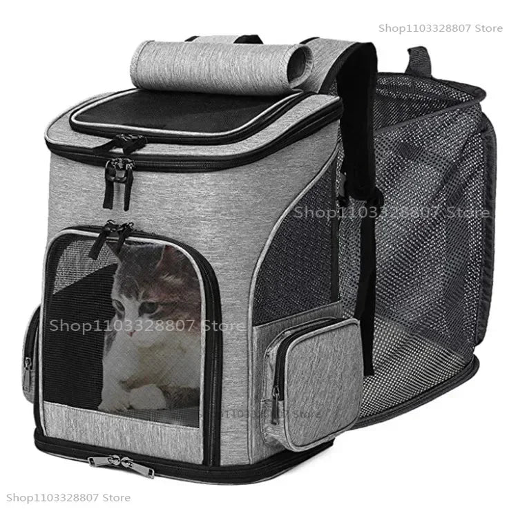 Sac de Transport Chat Dorsal Aéré Compact