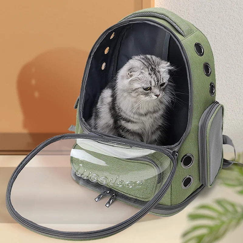 Sac de Transport Chat Vue Claire Respirant