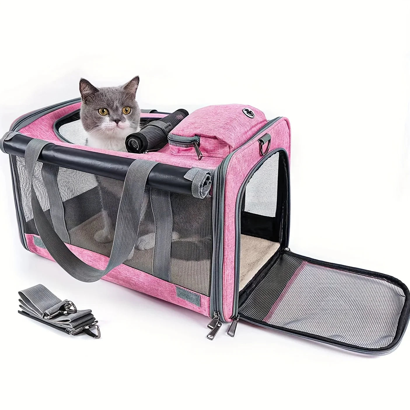 Sac de Transport Chat Chien Ouvertures Multiples
