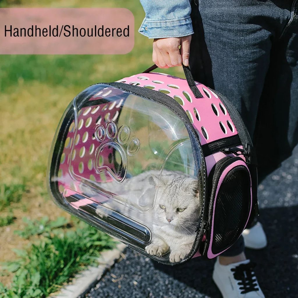 Sac de Transport Chat Visible Pliable Bandoulière