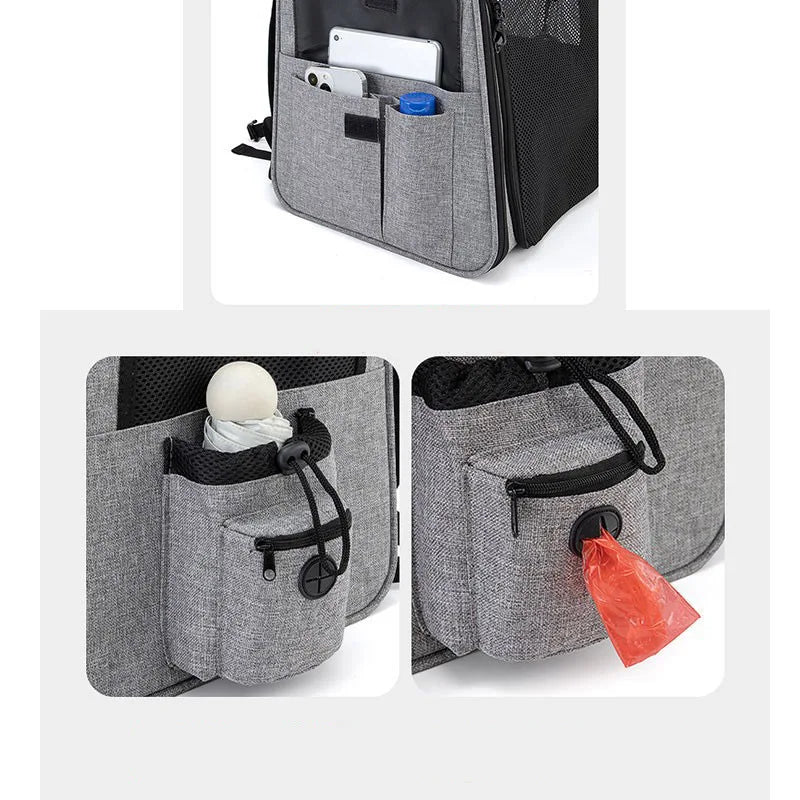 Sac de Transport Chat Dorsal Pliable Extensible