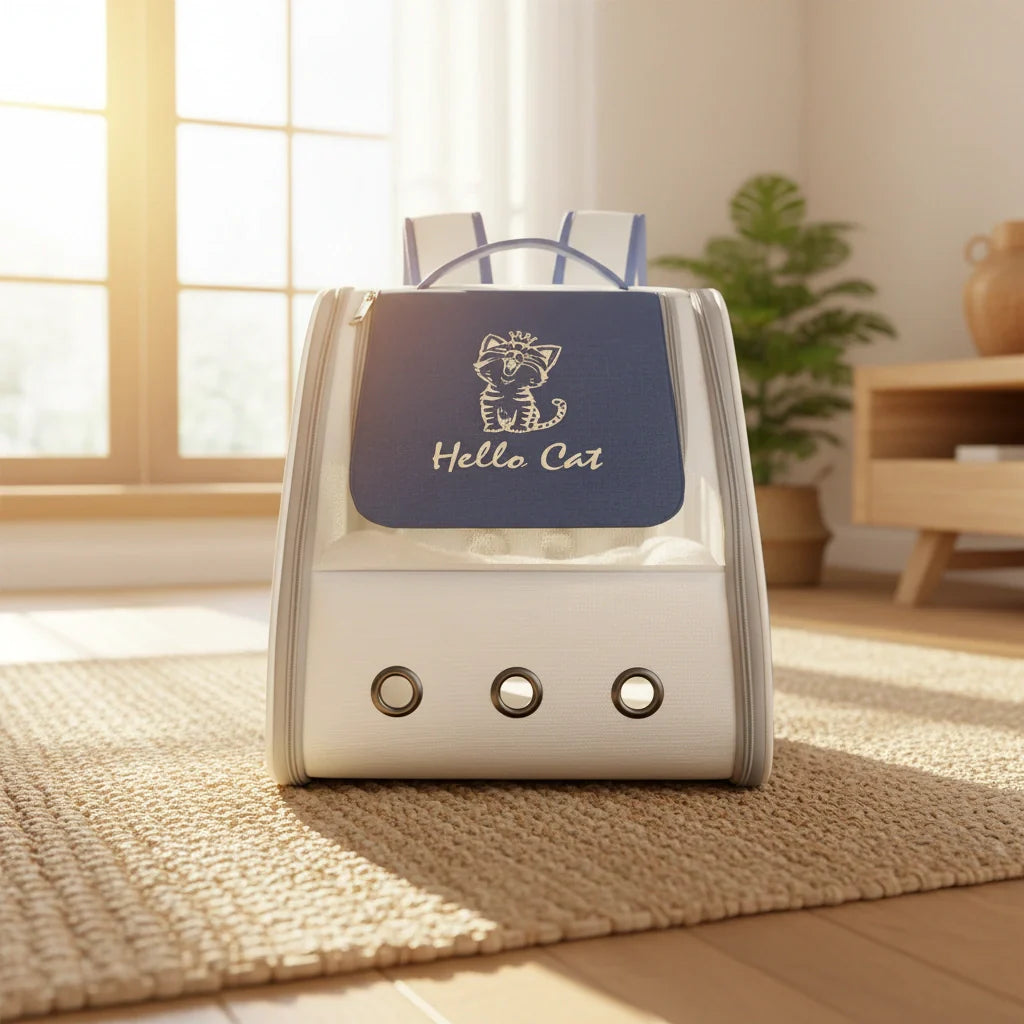 Photo produit de Sac de Transport Chat Dorsal Aéré Design - Vue 4