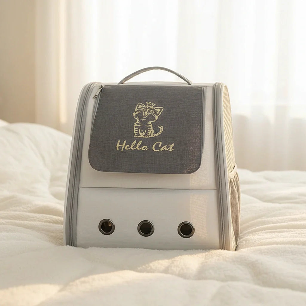 Photo produit de Sac de Transport Chat Dorsal Respirant - Vue 1