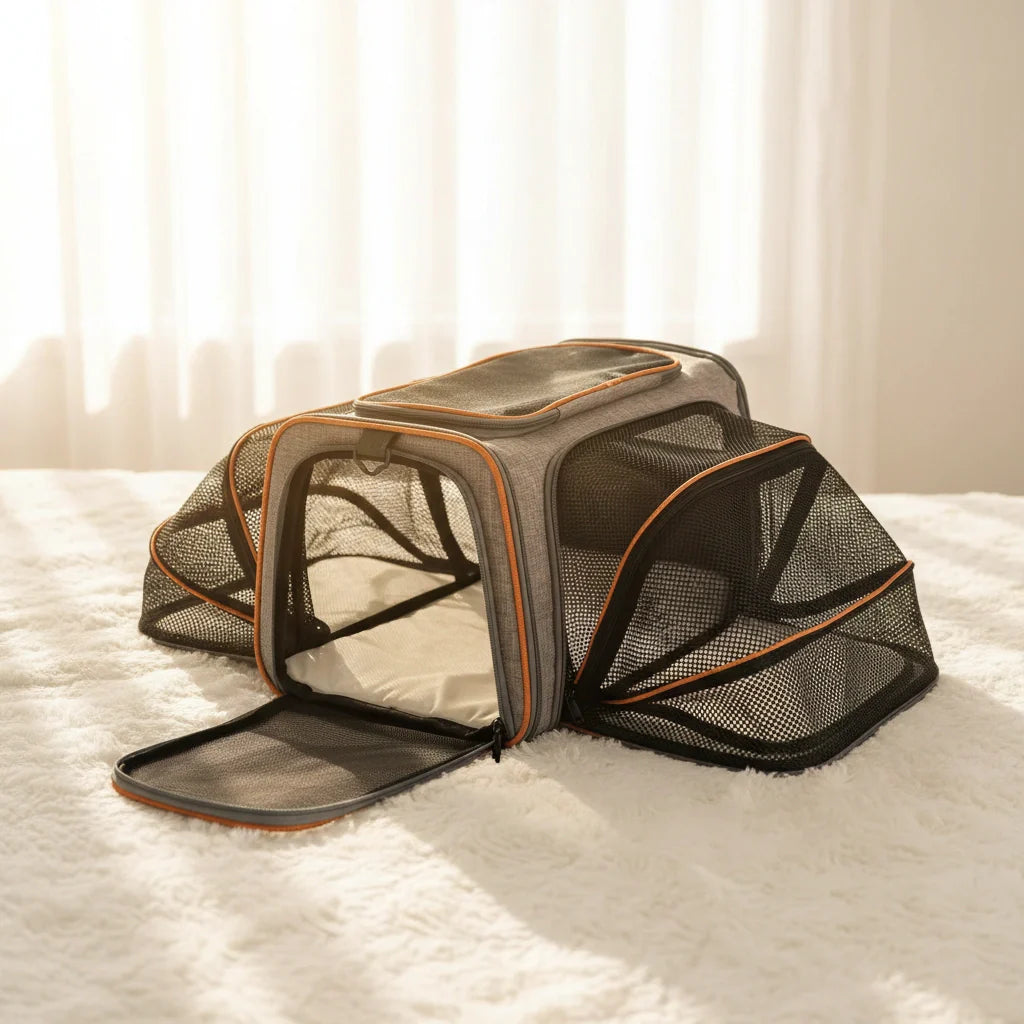 Photo produit de Sac de Transport Chat Extensible Ventilé - Vue 1