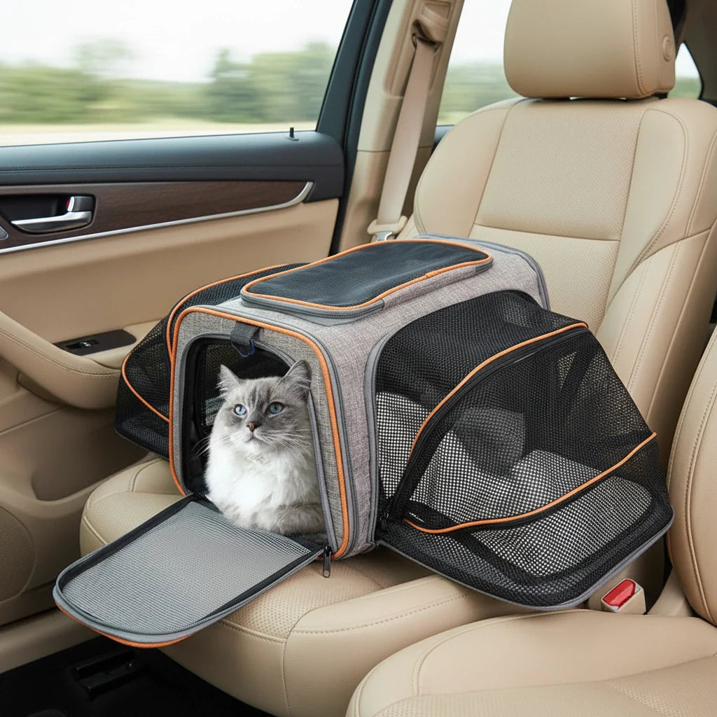 Photo produit de Sac de Transport Chat Extensible Ventilé - Vue 3