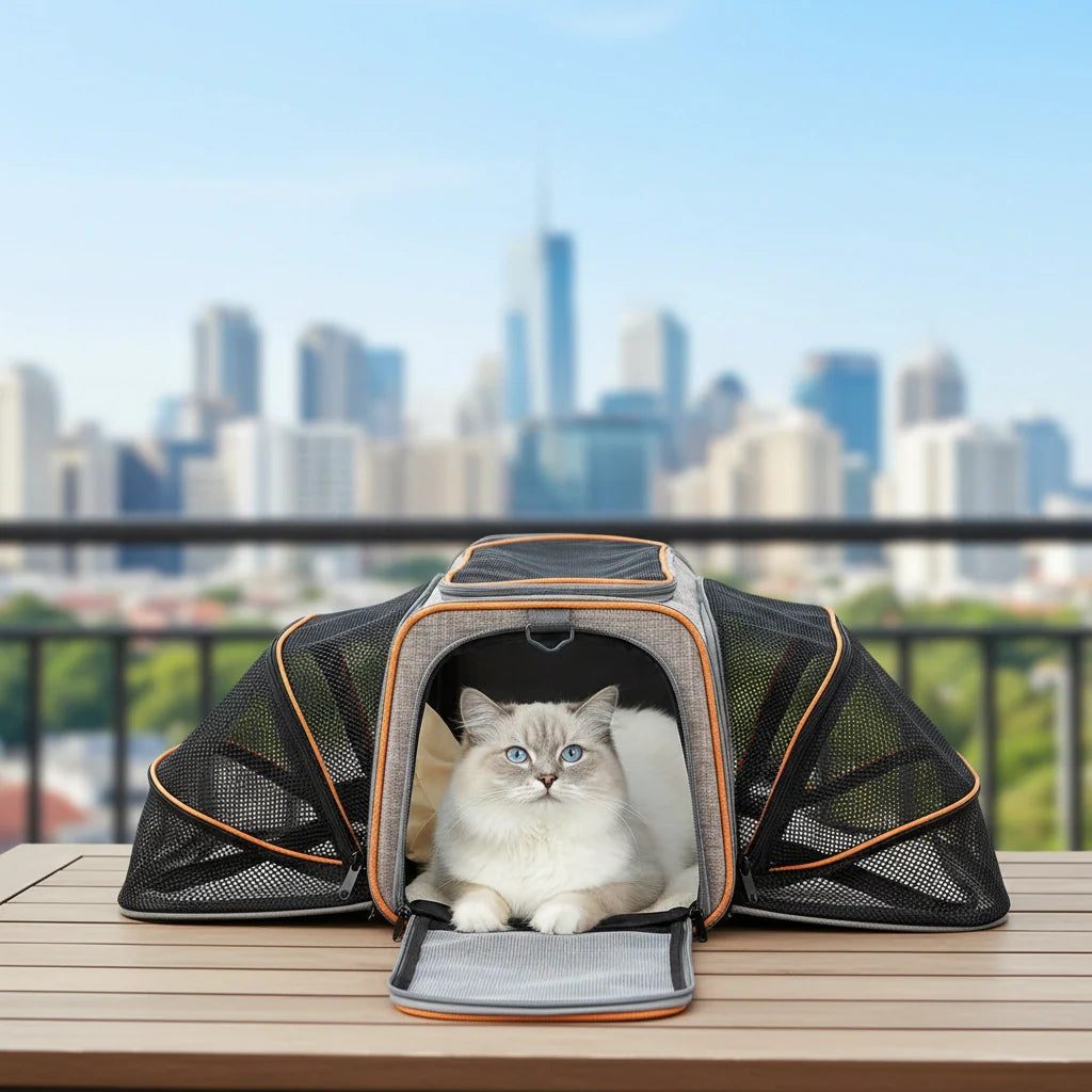 Photo produit de Sac de Transport Chat Extensible Ventilé - Vue 5