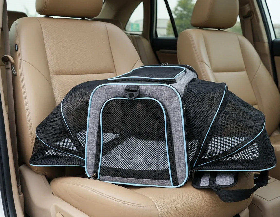 Photo produit de Sac de Transport Chat Maille Extensible - Vue 3