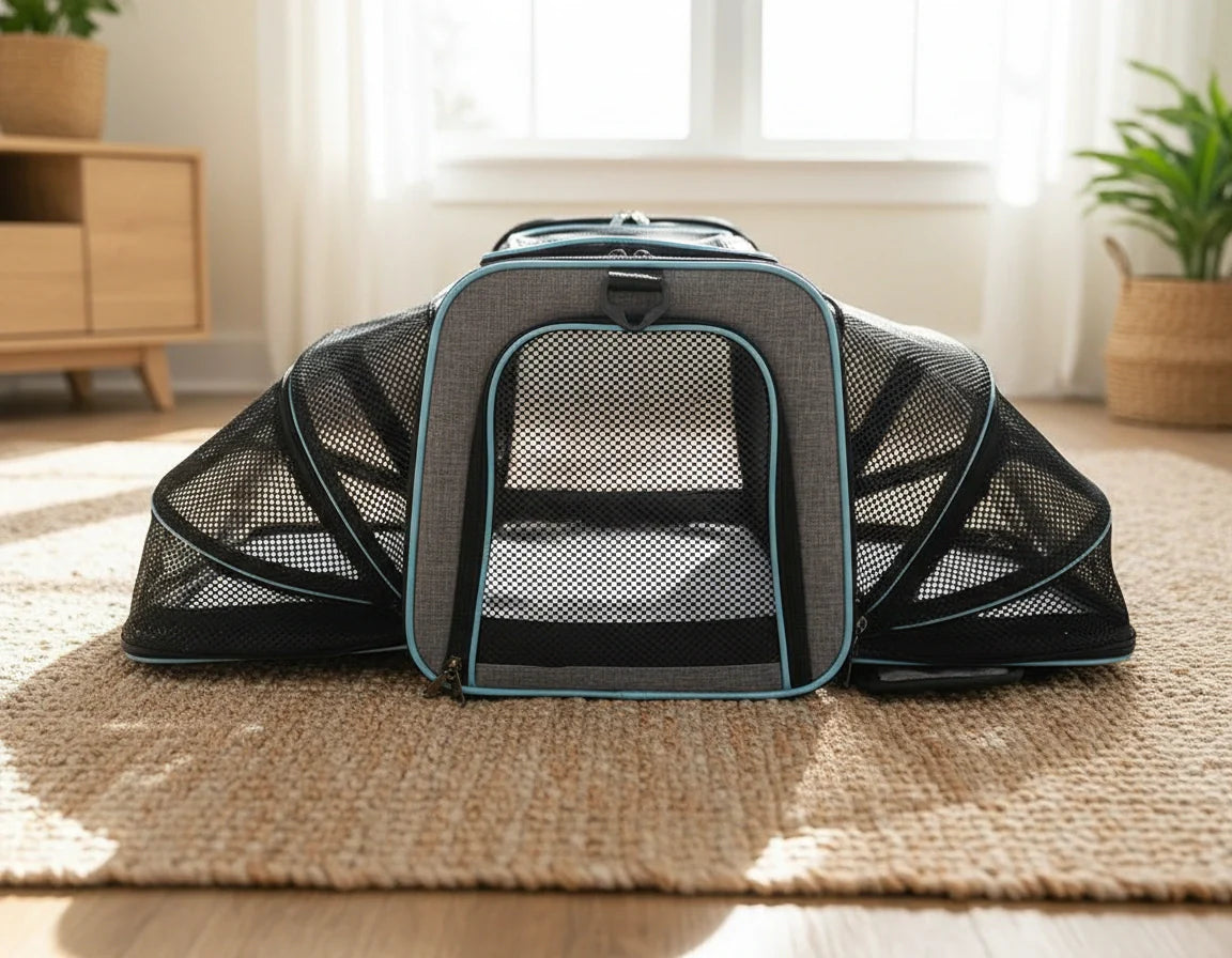 Photo produit de Sac de Transport Chat Maille Extensible - Vue 4