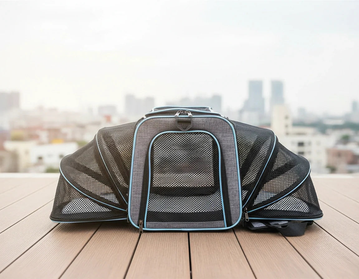 Photo produit de Sac de Transport Chat Maille Extensible - Vue 5