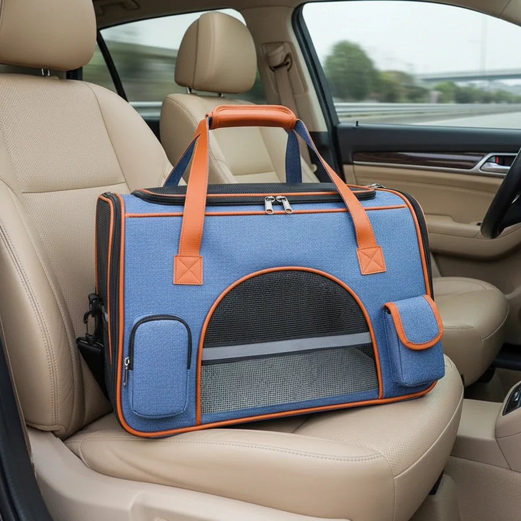 Photo produit de Sac de Transport Chat Oxford Multi-Poches - Vue 3