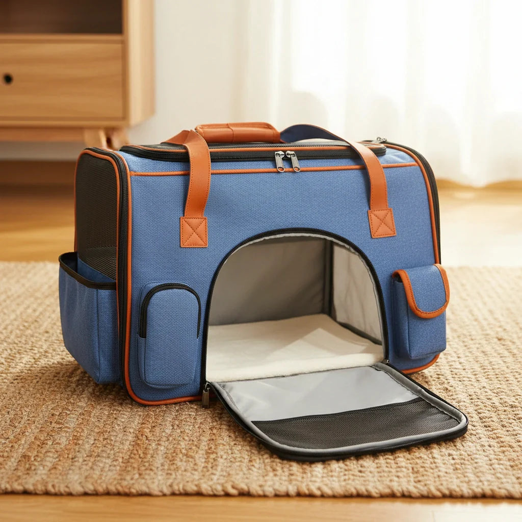 Photo produit de Sac de Transport Chat Oxford Multi-Poches - Vue 4