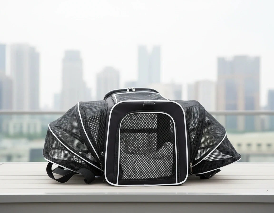 Photo produit de Sac de Transport Chat Pliable Extensible Aéré - Vue 5