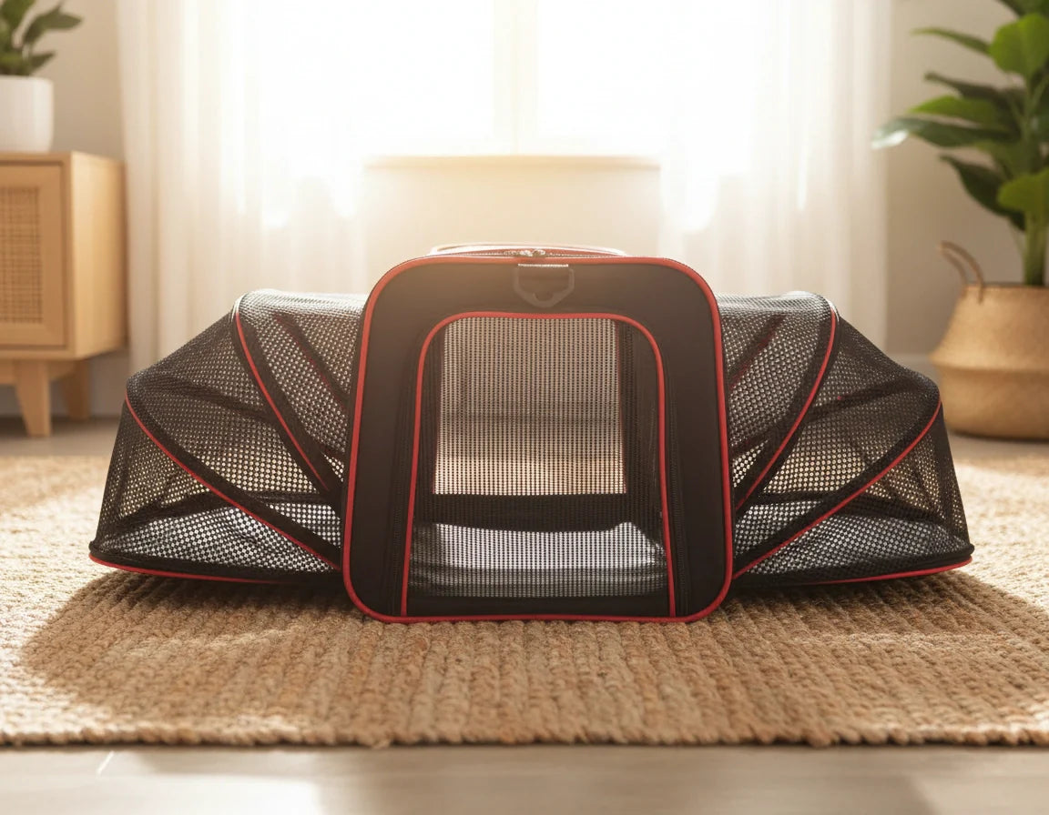 Photo produit de Sac de Transport Chat Pliant Déployable Aéré - Vue 4
