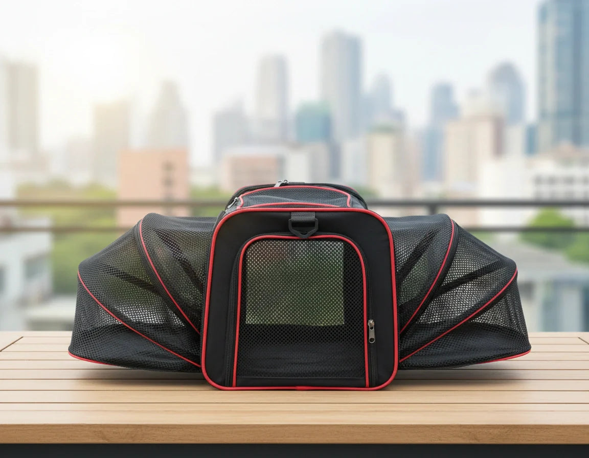 Photo produit de Sac de Transport Chat Pliant Déployable Aéré - Vue 5