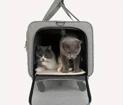 Sac de Transport Chat Grande Capacité Trolley