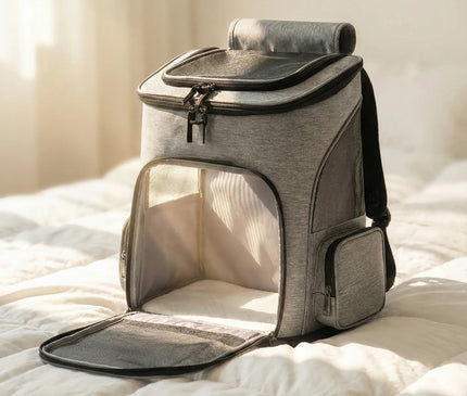 Sac de Transport Chat Dorsal Extensible Aéré