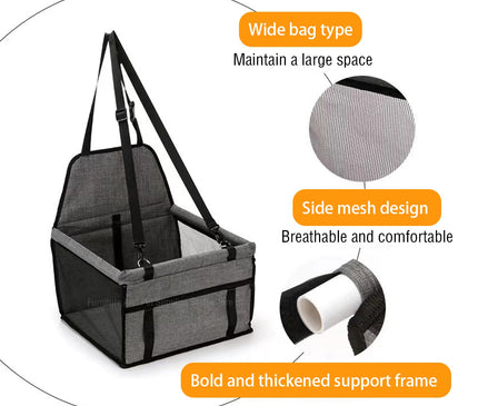 Sac de Transport Chat Voiture Sécurité Pliable