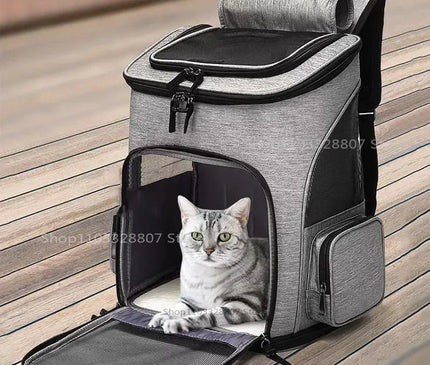 Sac de Transport Chat Dorsal Aéré Compact