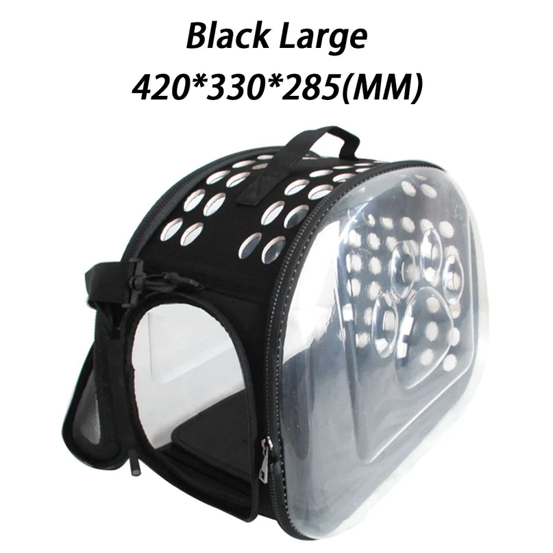 Sac de Transport Chat Épaule Pliable Transparent