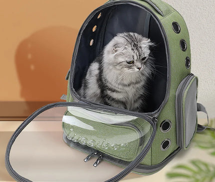 Sac de Transport Chat Vue Claire Respirant