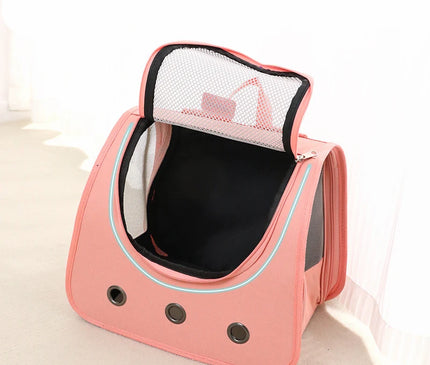 Sac de Transport Chat Dorsal Pliable Respirant
