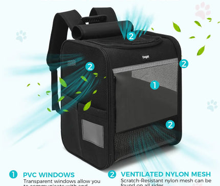 Sac de Transport Chat Grande Taille Pliable