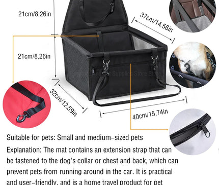 Sac de Transport Chat pour Voiture Sécurisé