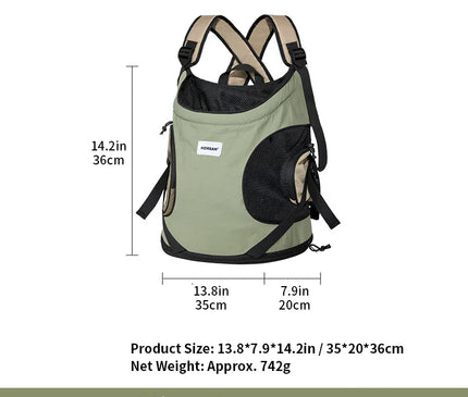 Sac de Transport Chat Ventral Respirant