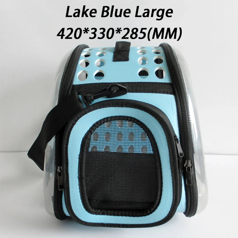 Sac de Transport Chat Transparent Pliable