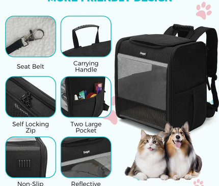 Sac de Transport Chat Grande Taille Pliable