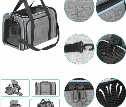 Sac de Transport Chat Déployable Respirant Pliable