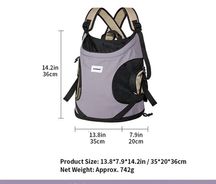 Sac de Transport Chat Poitrine Respirant