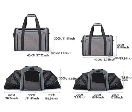 Sac de Transport Chat Déployable Respirant Pliable