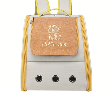 Sac de Transport Chat Fibre Ventilée pour Voyage