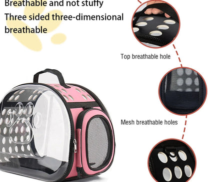 Sac de Transport Chat Visible Pliable Bandoulière