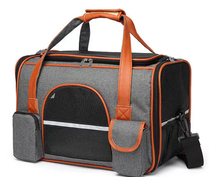 Sac de Transport Chat Respirant Poches Multiples
