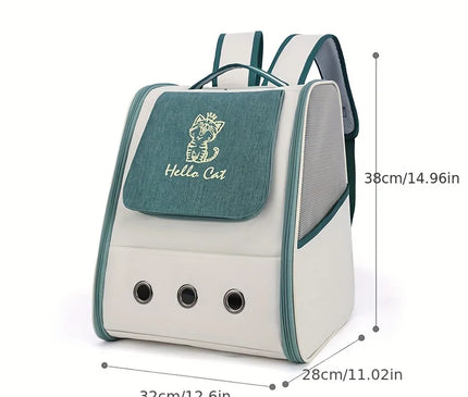 Sac de Transport Chat Dorsal Respirant