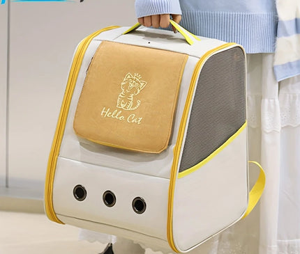 Sac de Transport Chat Dorsal Aéré Design