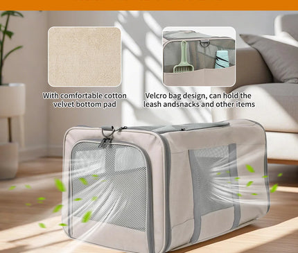 Sac de Transport Chat Chariot Robuste Voyage