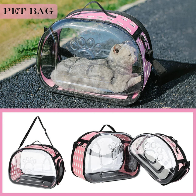 Sac de Transport Chat Épaule Pliable Transparent
