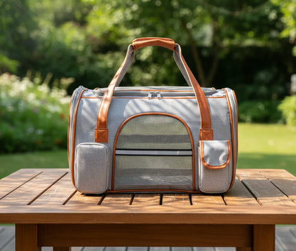 Photo produit de Sac de Transport Chat Anti-Affaissement Poches - Vue 2