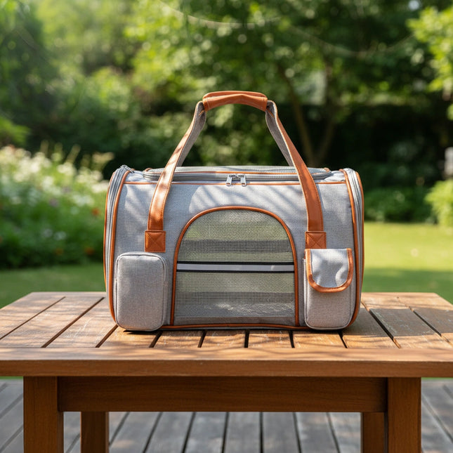 Photo produit de Sac de Transport Chat Anti-Affaissement Poches - Vue 2