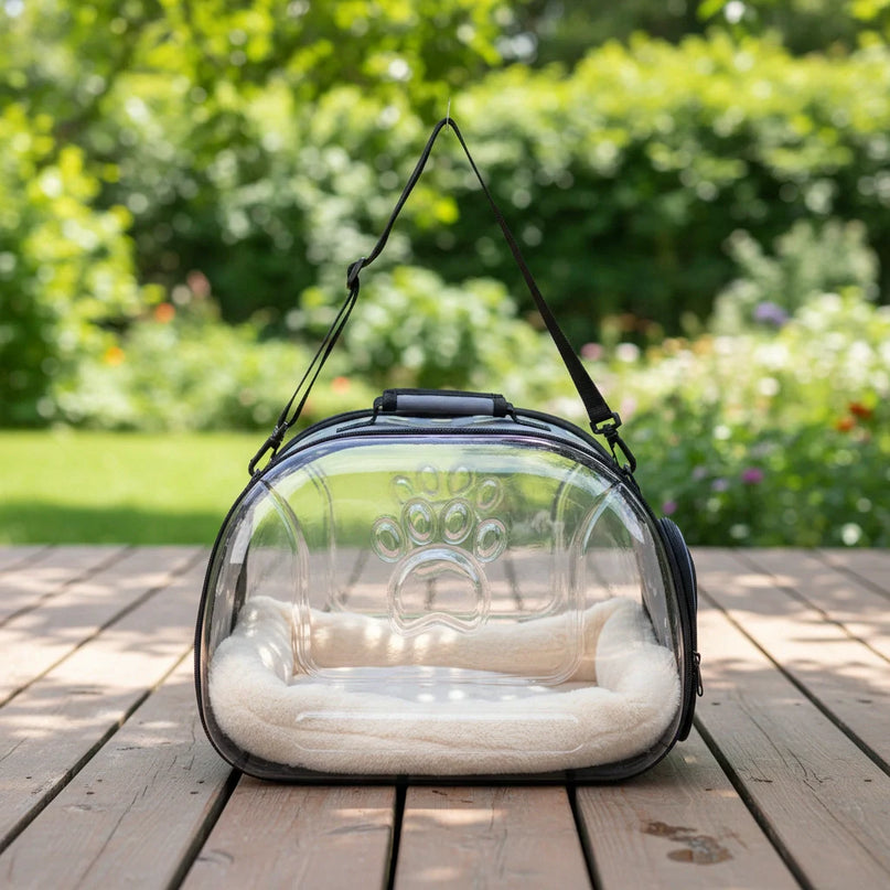 Photo produit de Sac de Transport Chat Bandoulière Rigide Pliable - Vue 2