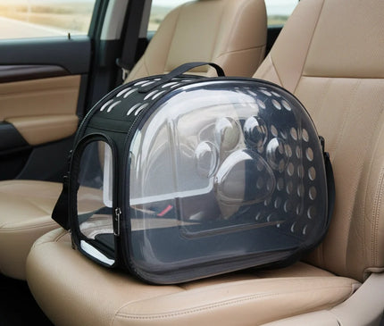 Photo produit de Sac de Transport Chat Épaule Pliable Transparent - Vue 3