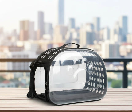 Photo produit de Sac de Transport Chat Épaule Pliable Transparent - Vue 5