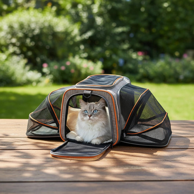 Photo produit de Sac de Transport Chat Extensible Ventilé - Vue 2