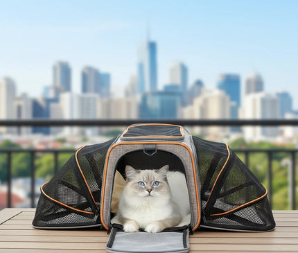 Photo produit de Sac de Transport Chat Extensible Ventilé - Vue 5