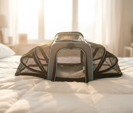 Photo produit de Sac de Transport Chat Maille Extensible - Vue 1