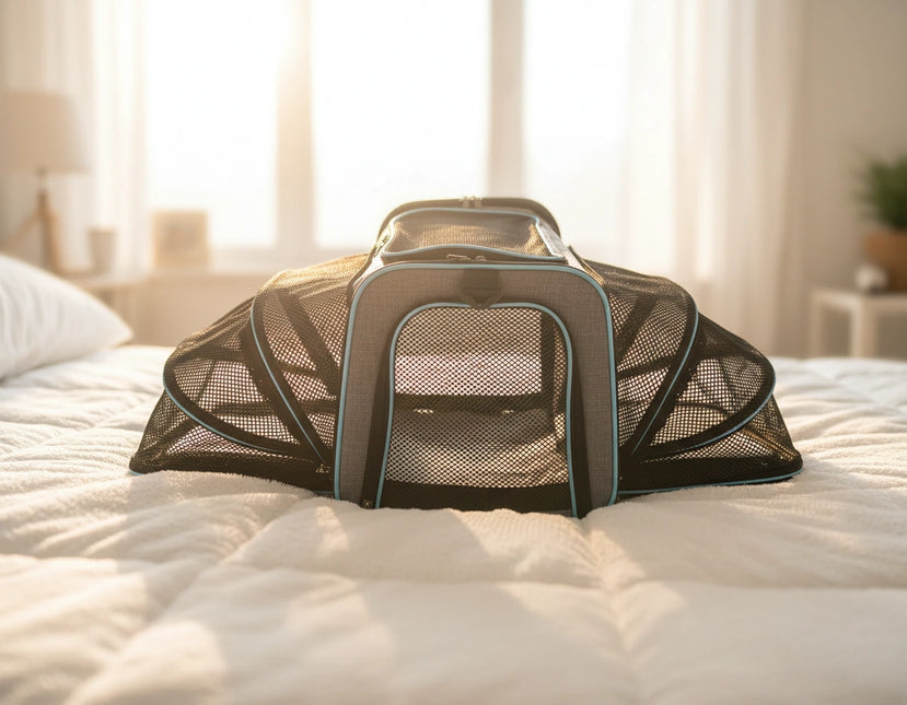 Photo produit de Sac de Transport Chat Maille Extensible - Vue 1