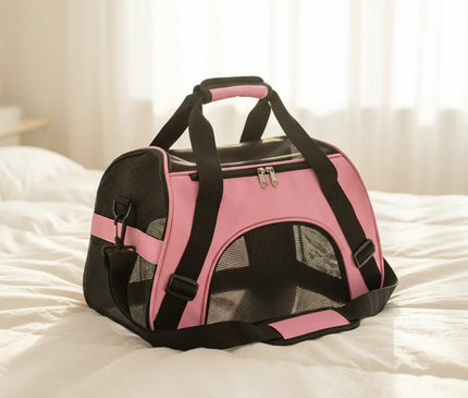 Photo produit de Sac de Transport Chat Nylon Maille Portable - Vue 1